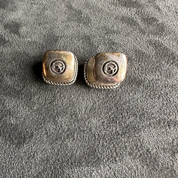 David Yurman Exotic Stone Cufflinks w/ Botswana Agate - RARE - Picture 13 of 16